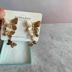 Park Lane Gold Butterfly Cascade Earrings
